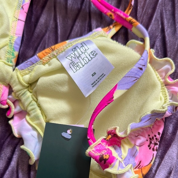 Wild Fable Floral Bikini Set - Pink, Yellow, Orange - Picture 8 of 8